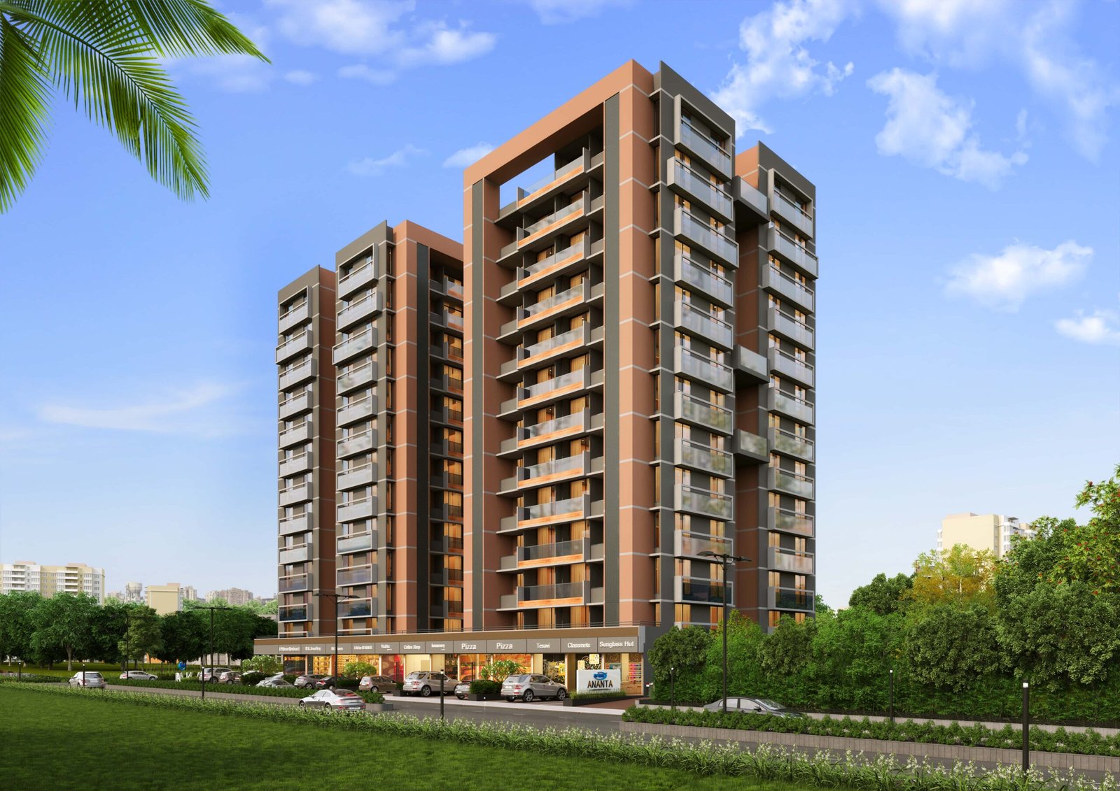 - Arise Ananta – Green Mixed-Use High-Rise in Ahmedabad - Sustainable 2 BHK Apartments & Shops Arise Ananta - IGBC Platinum Pre-certified Arise Ananta Ahmedabad - Radhe Buildcon’s Eco-Friendly High-Rise Arise Ananta - Arise Ananta – Sustainable Mixed-Use High-Rise in Ahmedabad - Eco-Friendly 2 BHK Apartments & Retail at Arise Ananta - IGBC Platinum Green Homes: Arise Ananta by Radhe Buildcon - Arise Ananta exterior with green terraces and modern façade - 2 BHK apartment interior featuring passive design at Arise Ananta - Ground-floor retail shops at Arise Ananta high-rise - Fenestration patterns and broken symmetry on Arise Ananta façade - IGBC Platinum Green Homes certification plaque at Arise Anant