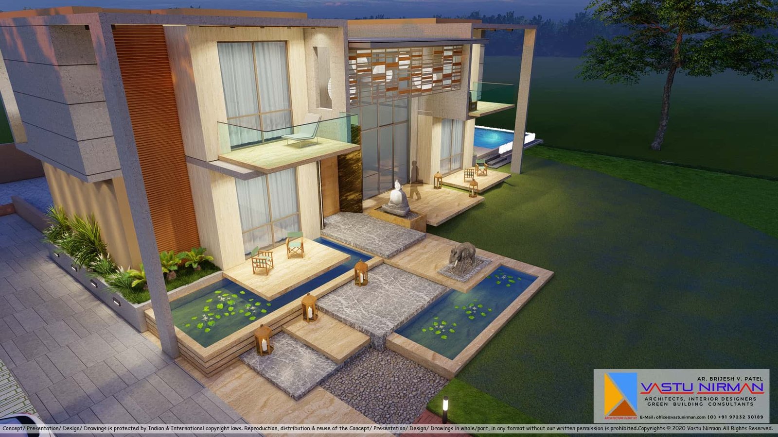- Farmhouse Elegance Ahmedabad Architecture & Landscape - Timeless Farmhouse Design – Architecture & Interiors - Ahmedabad Farmhouse – Contemporary Meets Tradition - Sustainable Farmhouse Retreat Ahmedabad Design - Timeless Farmhouse Design in Ahmedabad - Farmhouse Elegance – Architecture, Interior & Landscape - Contemporary Farmhouse Living in Gujarat - Exterior of Ahmedabad farmhouse blending traditional and modern lines - Farmhouse interior with luxurious materials and warm color palette - Spacious veranda opening onto manicured farmhouse gardens - Serene garden with water feature at Ahmedabad farmhouse - Rainwater harvesting and native plantings at farmhouse landscape