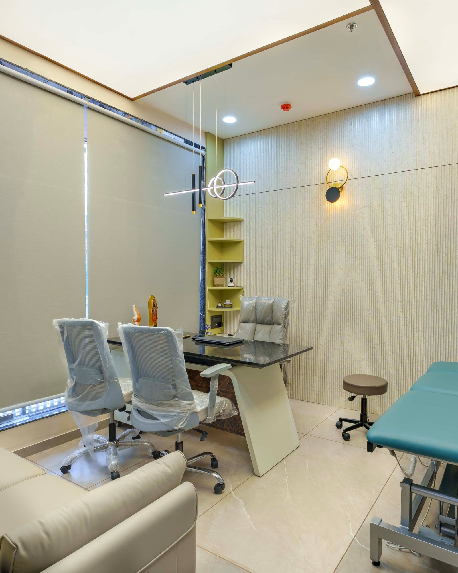 Hospital interior designers in Ahmedabad, physiotherapy clinic design Gujarat, healthcare architects Ahmedabad