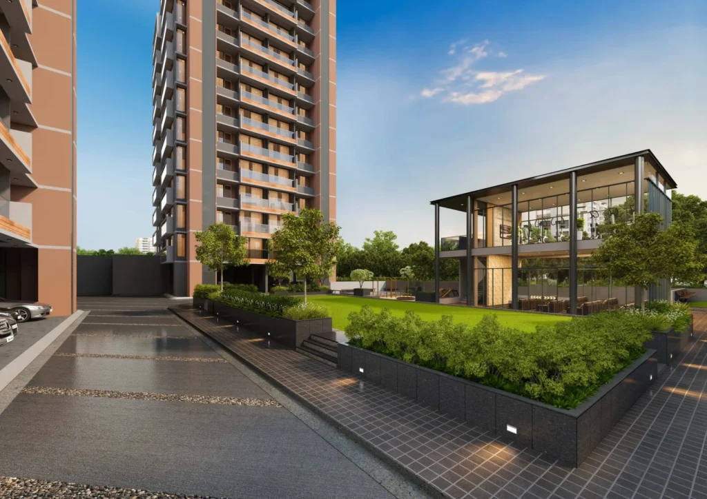 Green building architect VNA in Ahmedabad designed Arise Ananta residential tower